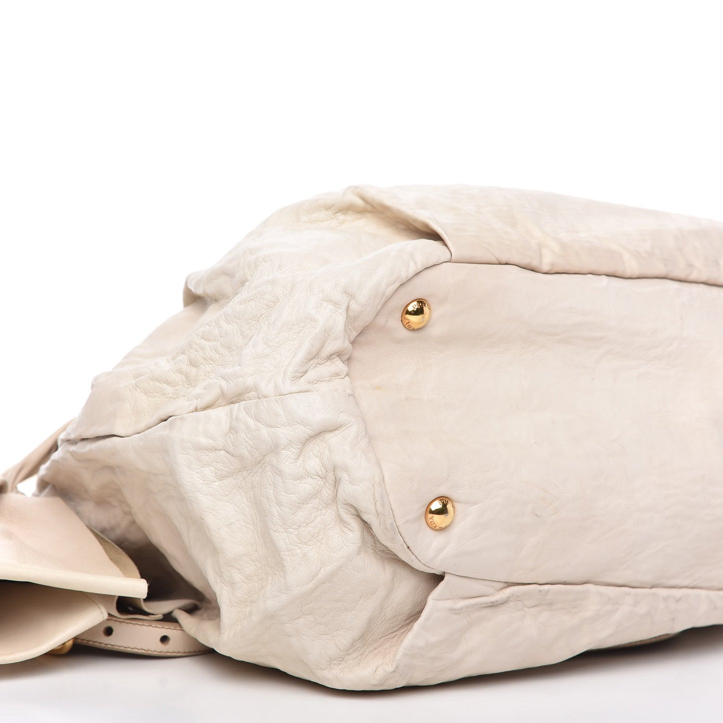 Nappa Bow Tote White