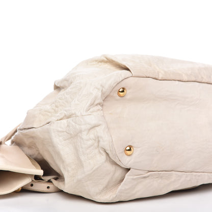 Prada Nappa Bow Tote White 6 of 9