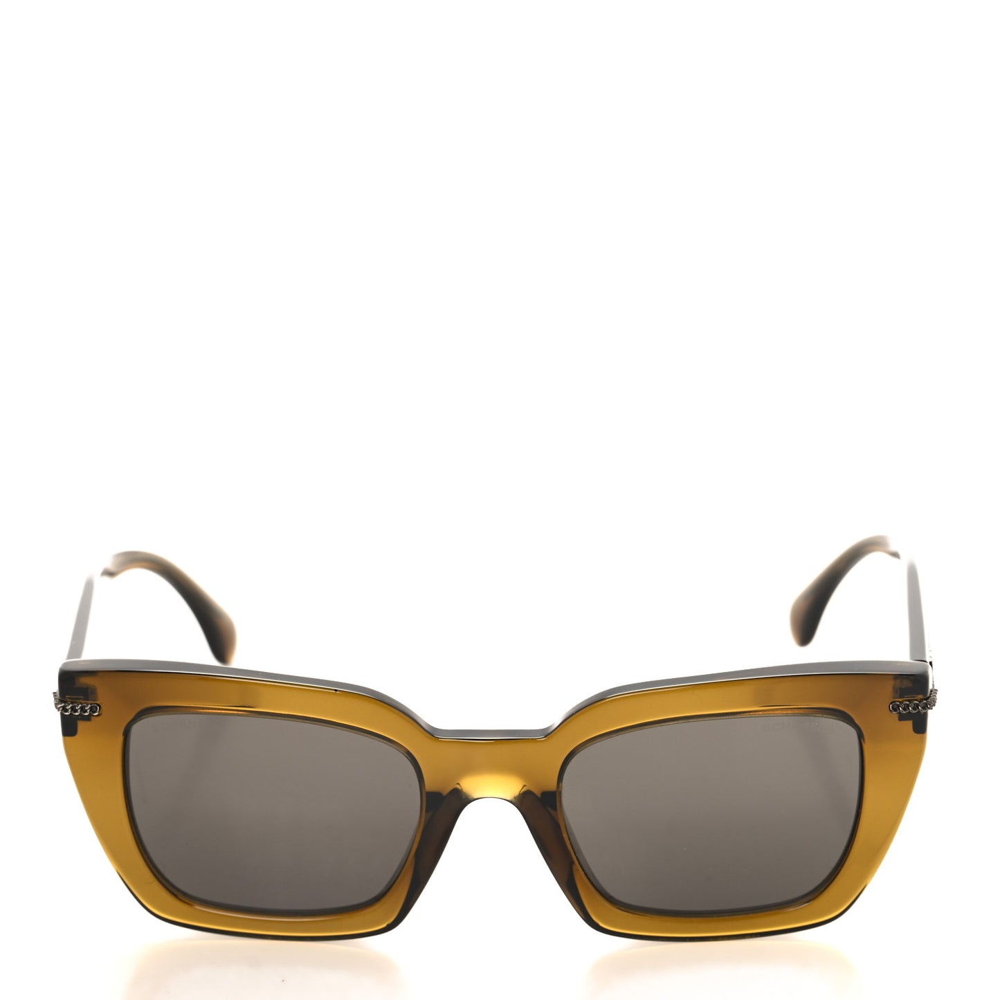 Acetate Square Sunglasses 5509-A Khaki