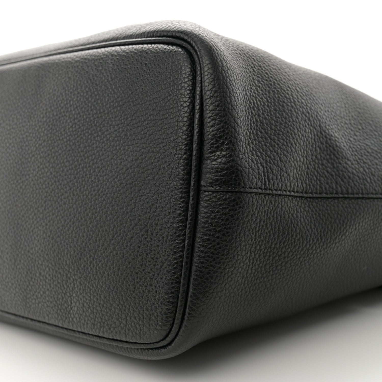 Salvatore Ferragamo Grainy Calfskin Medium Gancini Tote Black 10 of 14