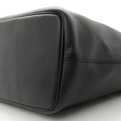 Salvatore Ferragamo Grainy Calfskin Medium Gancini Tote Black 10 of 14