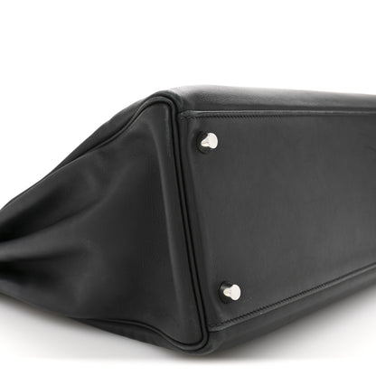 Hermes Swift Kelly Retourne 35 Black 9 of 15