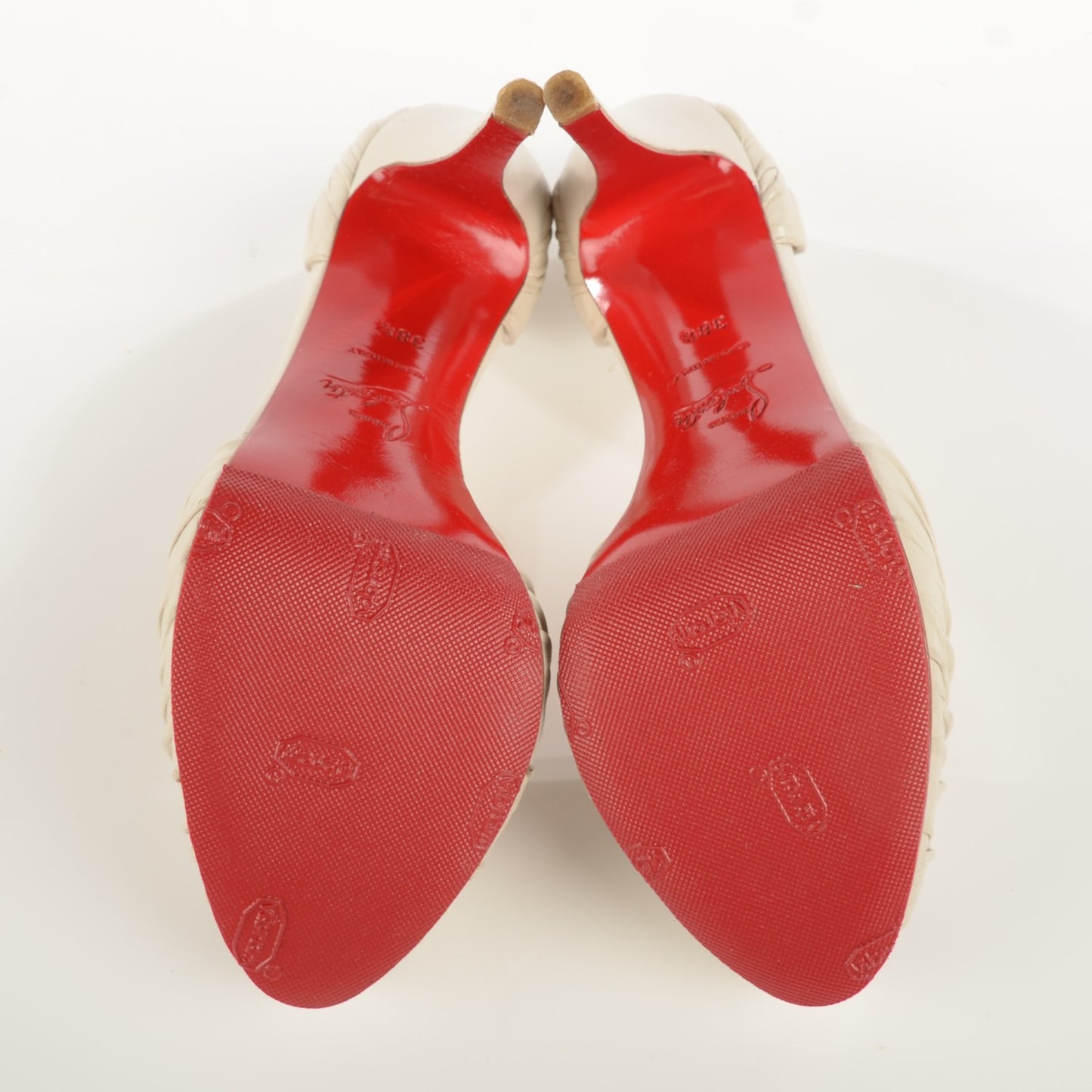 Nappa Leather Turbella 120 Platform Pumps 38.5 Ciment