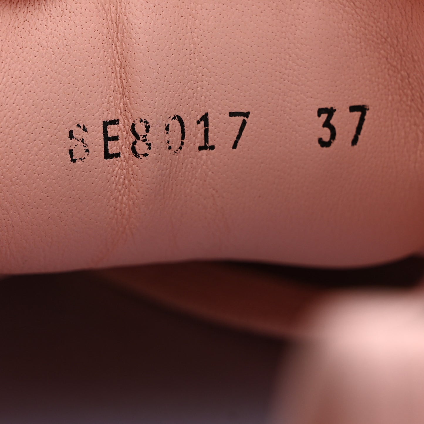 Lambksin FF Embossed Rise Low Top Sneakers 37 Nude Blush