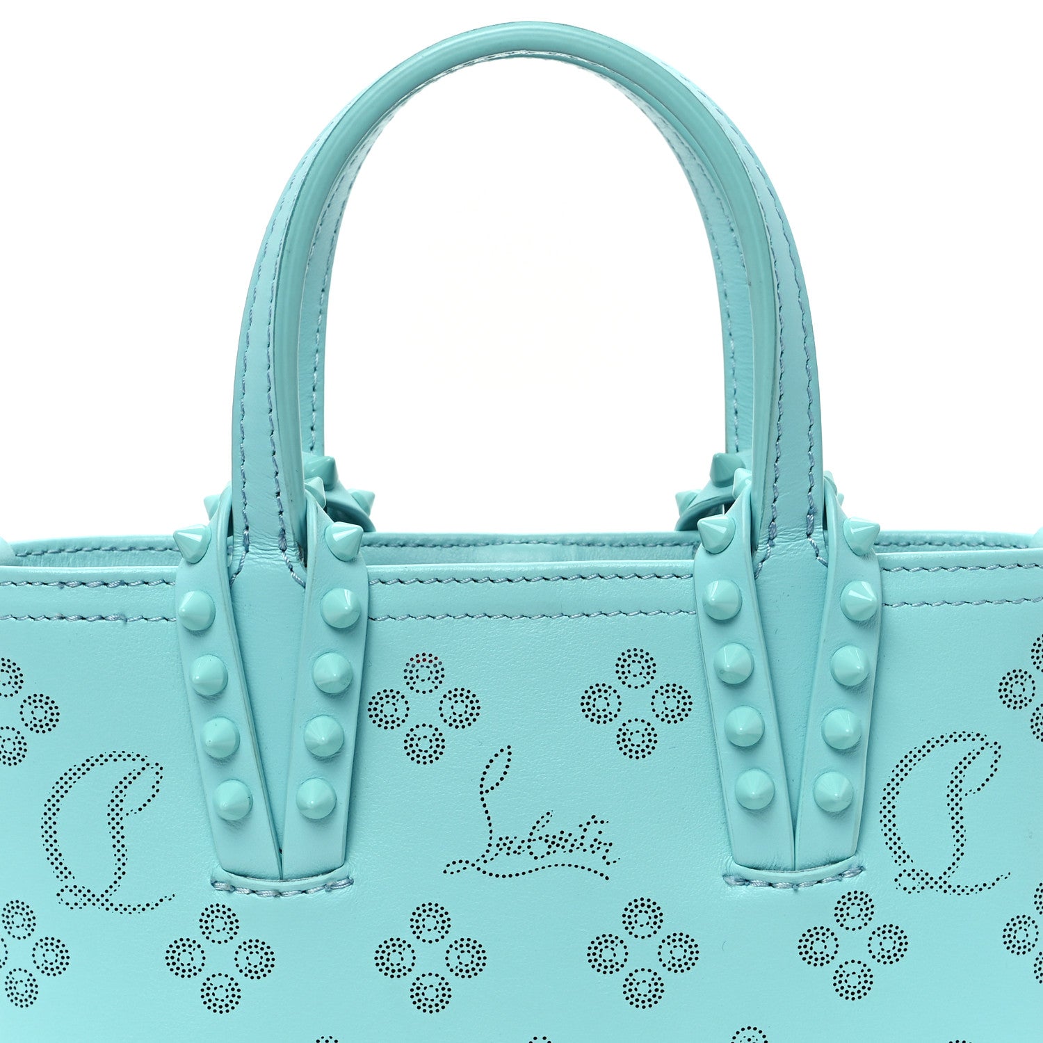 Christian Louboutin Calfskin Loubinthesky Nano Cabata Tote Bermuda 8 of 10