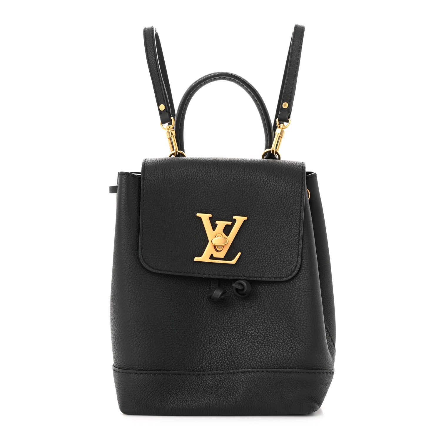 Louis Vuitton Calfskin Lockme Mini Backpack Black 1 of 13
