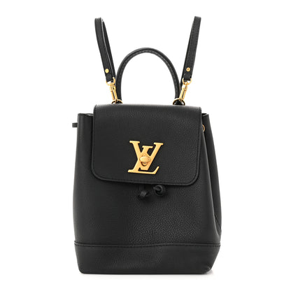 Louis Vuitton Calfskin Lockme Mini Backpack Black 1 of 13