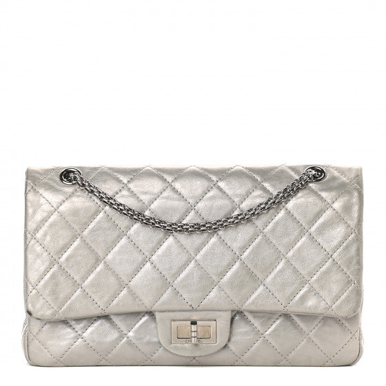Chanel Metallic Aged Calfskin Quilted 2.55 Reissue 227 Flap Silver 1 of 10