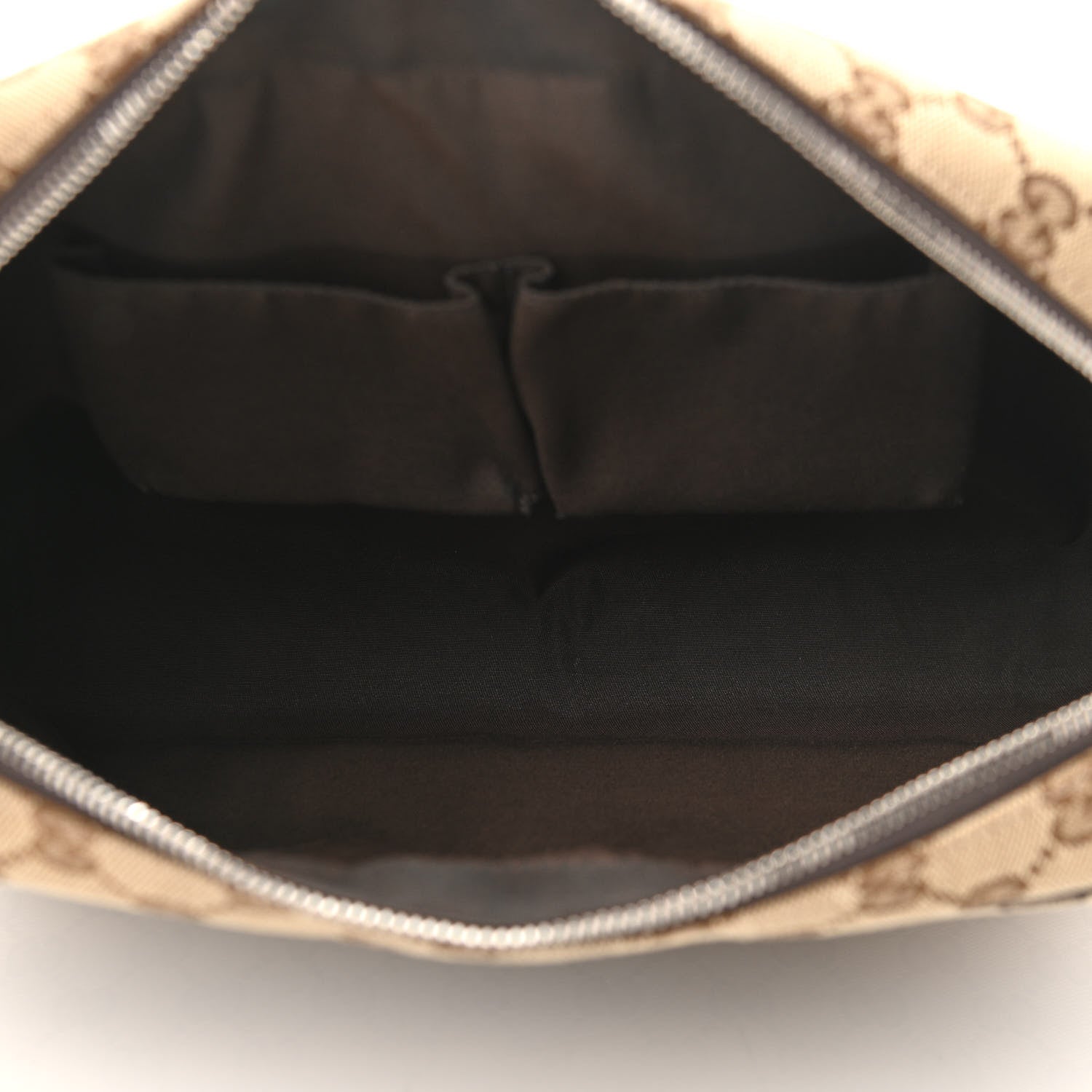 Gucci Monogram Dollar Calfskin Large Camera Case Beige Ebony Testa di Moro Marrone Scuro 5 of 10