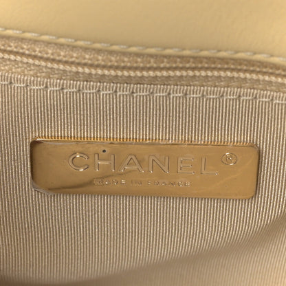 Chanel Lambskin Quilted Medium Chanel 19 Flap Yellow 5 of 8