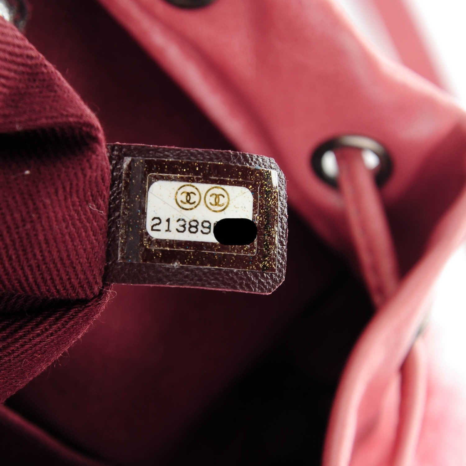 Chanel Glazed Calfskin Shearling Quilted Small Mountain Backpack Pink 8 of 8