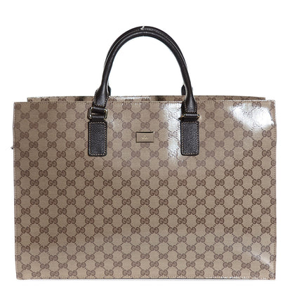 Gucci Crystal Monogram Large Tote Brown 1 of 10