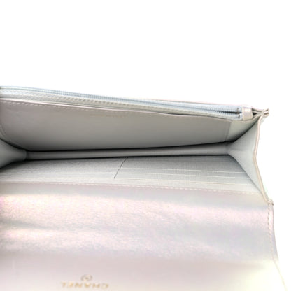 Chanel Iridescent Calfskin Quilted Chanel 19 Wallet On Chain WOC White 5 of 13