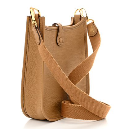 Hermes Taurillon Clemence Evelyne TPM Biscuit 3 of 11
