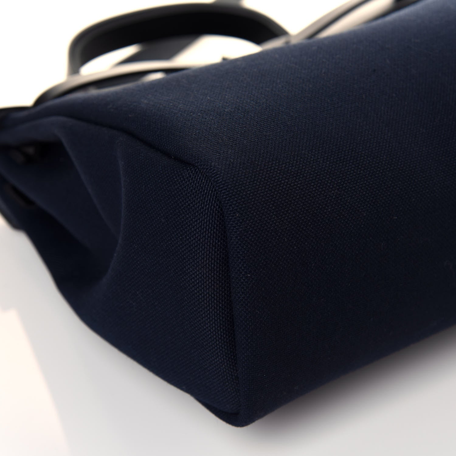 Hermes Military Toile Vache Hunter Herbag Zip PM 31 Black Bleu Indigo 7 of 10