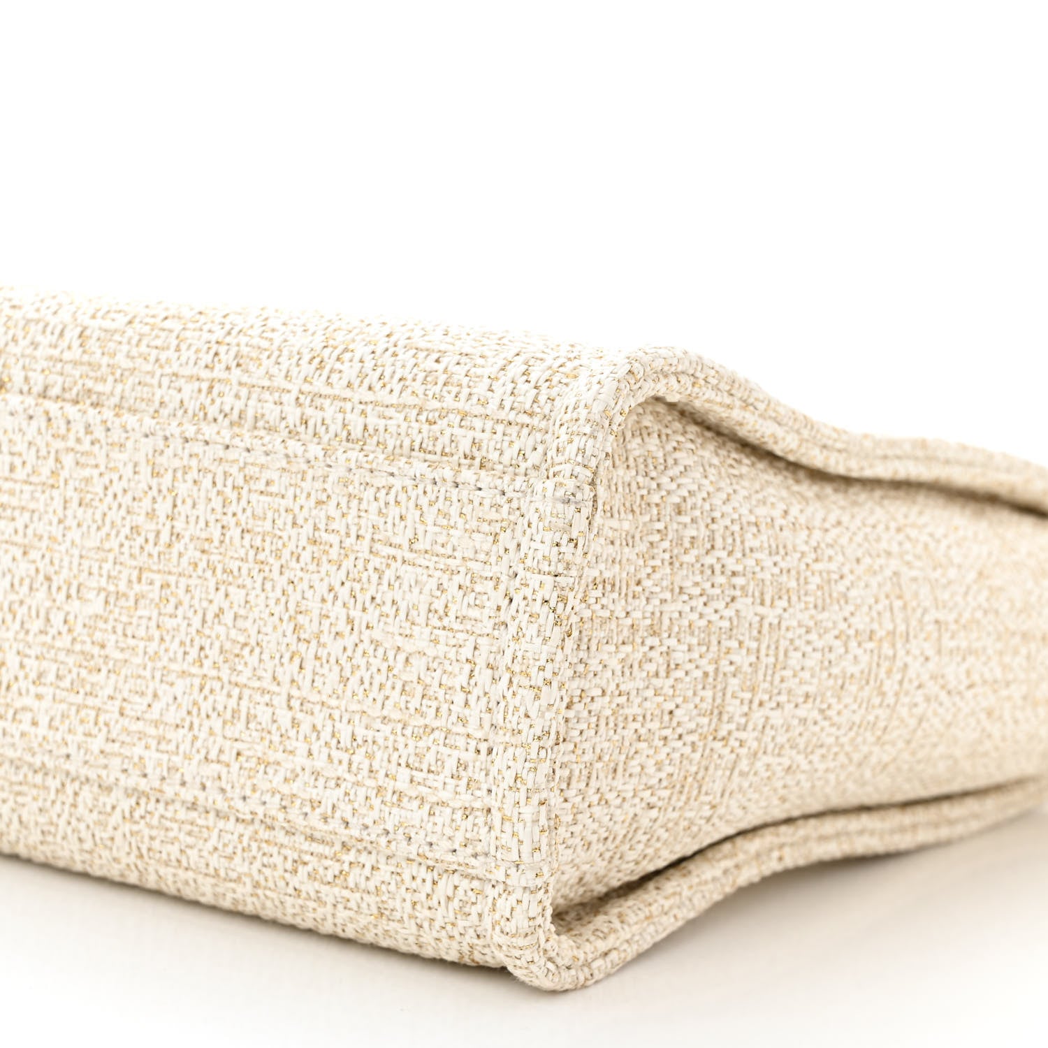 Chanel Lurex Boucle Mini Deauville Tote White 10 of 11