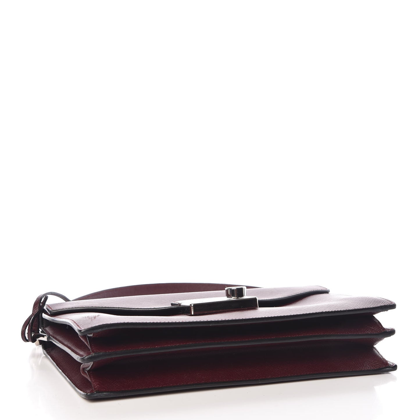 Saffiano Lux Sound Shoulder Bag Granato