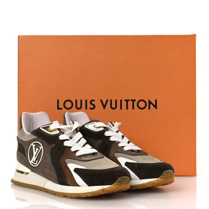 Louis Vuitton Calfskin Suede Run Away Sneakers 37.5 Kaki 14 of 14