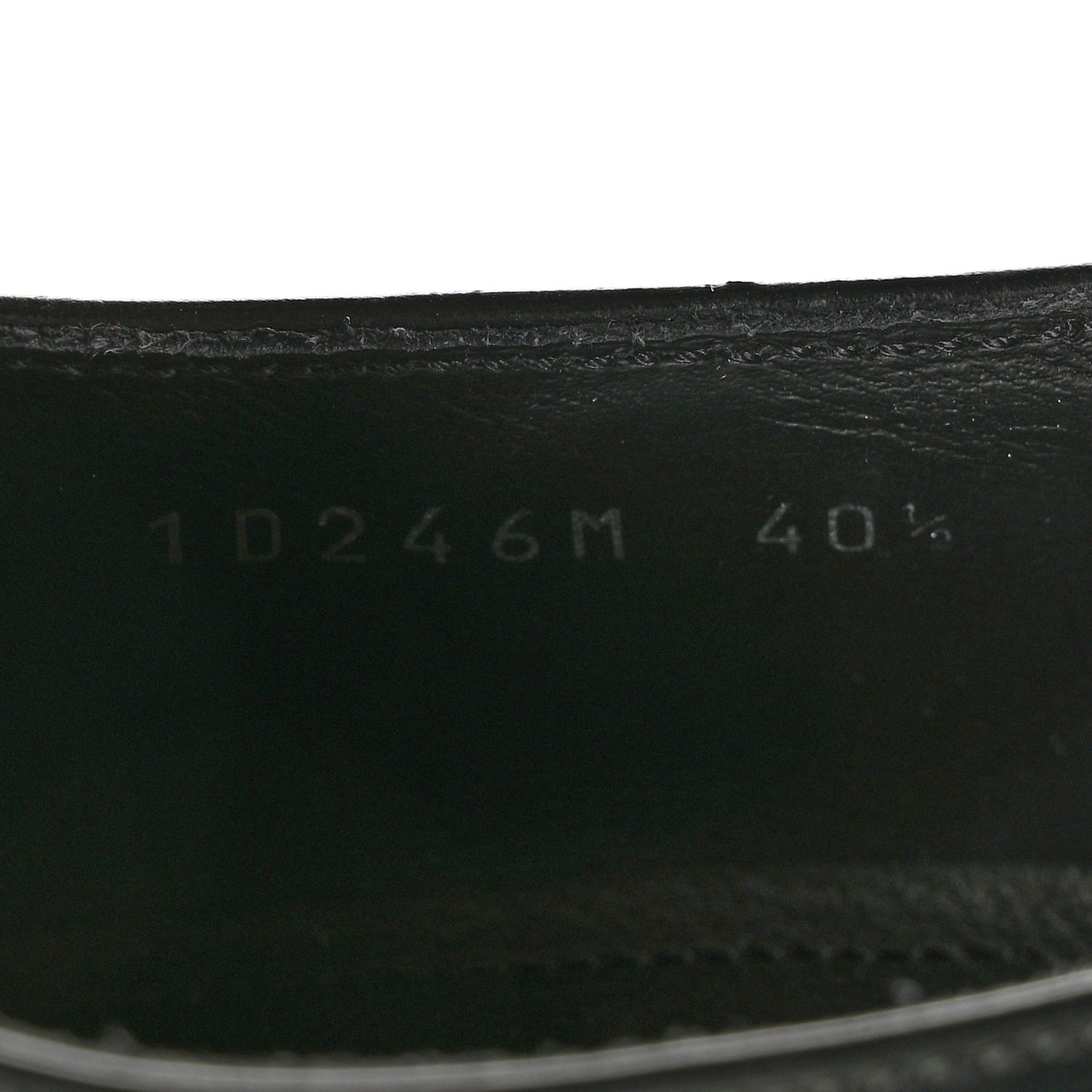 Spazzolato Metal Triangle Logo 50mm Loafers 40.5 Black