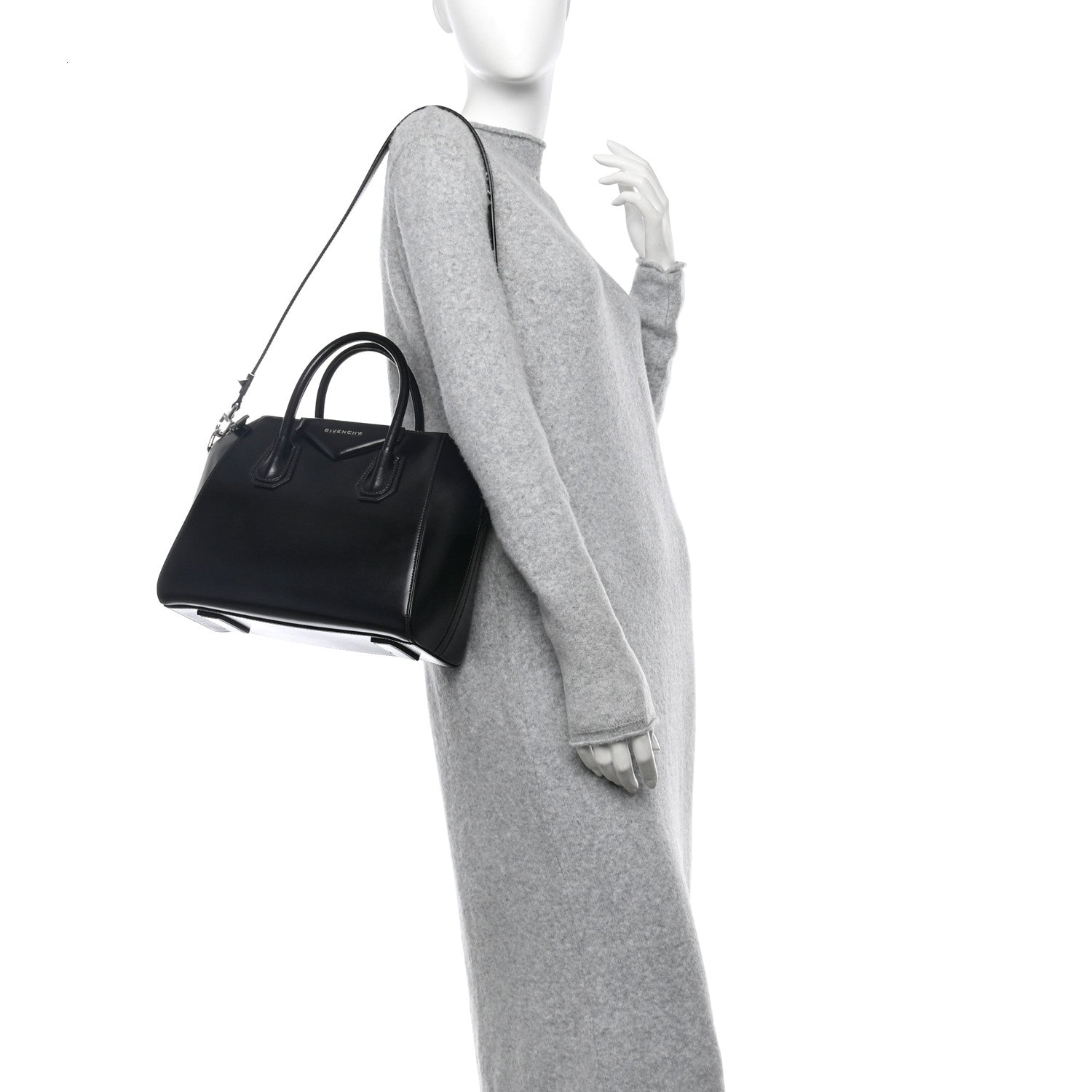 Givenchy Shiny Lord Calfskin Small Antigona Black 2 of 12