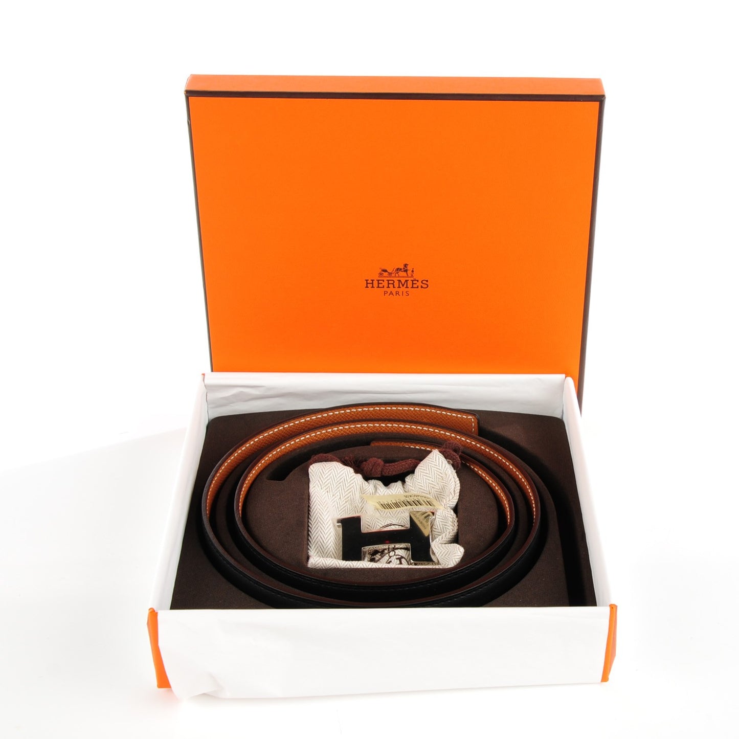 Epsom Swift 24mm H Belt 80 Silver Black