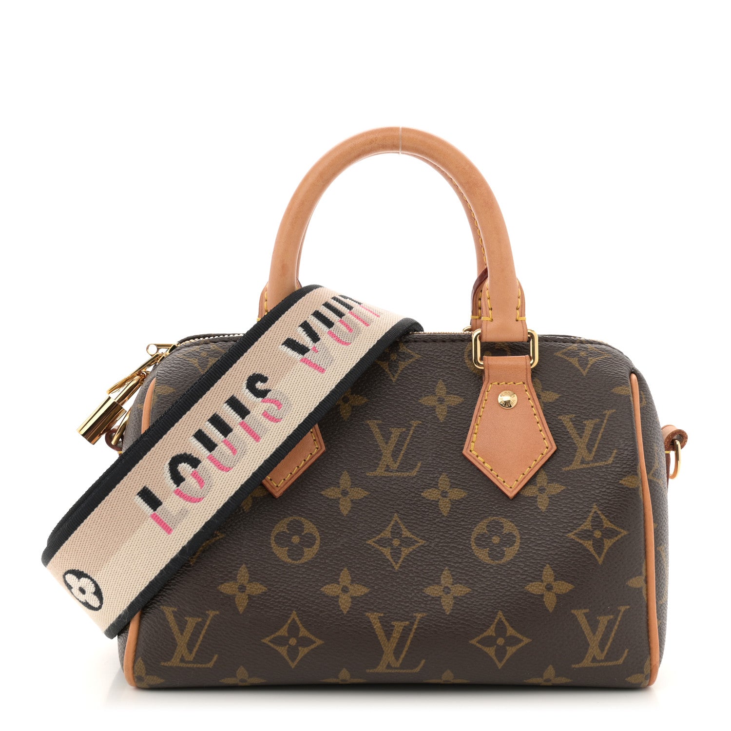 Louis Vuitton Monogram Speedy Bandouliere 20 Black 1 of 11