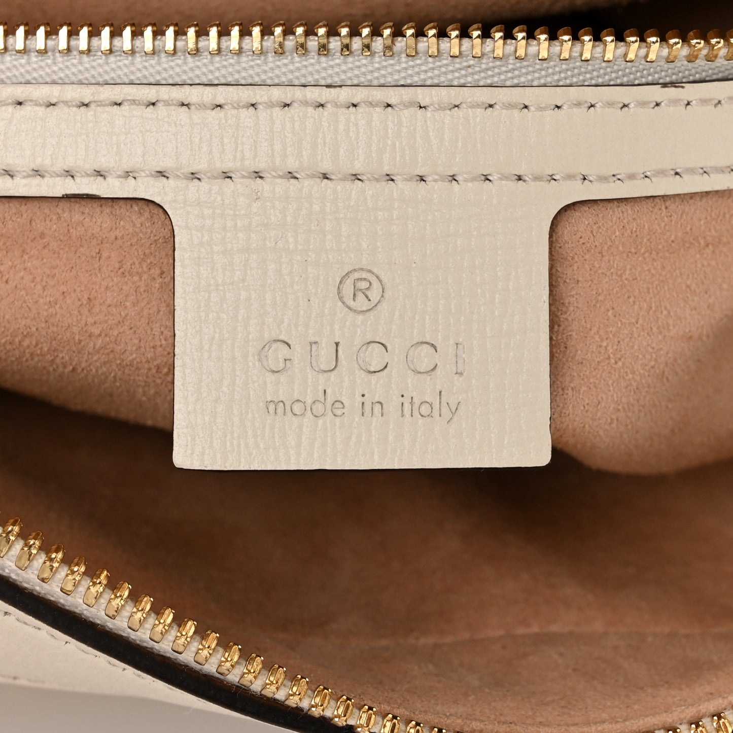 GG Supreme Monogram Small Horsebit 1955 Shoulder Bag Beige Mystic White