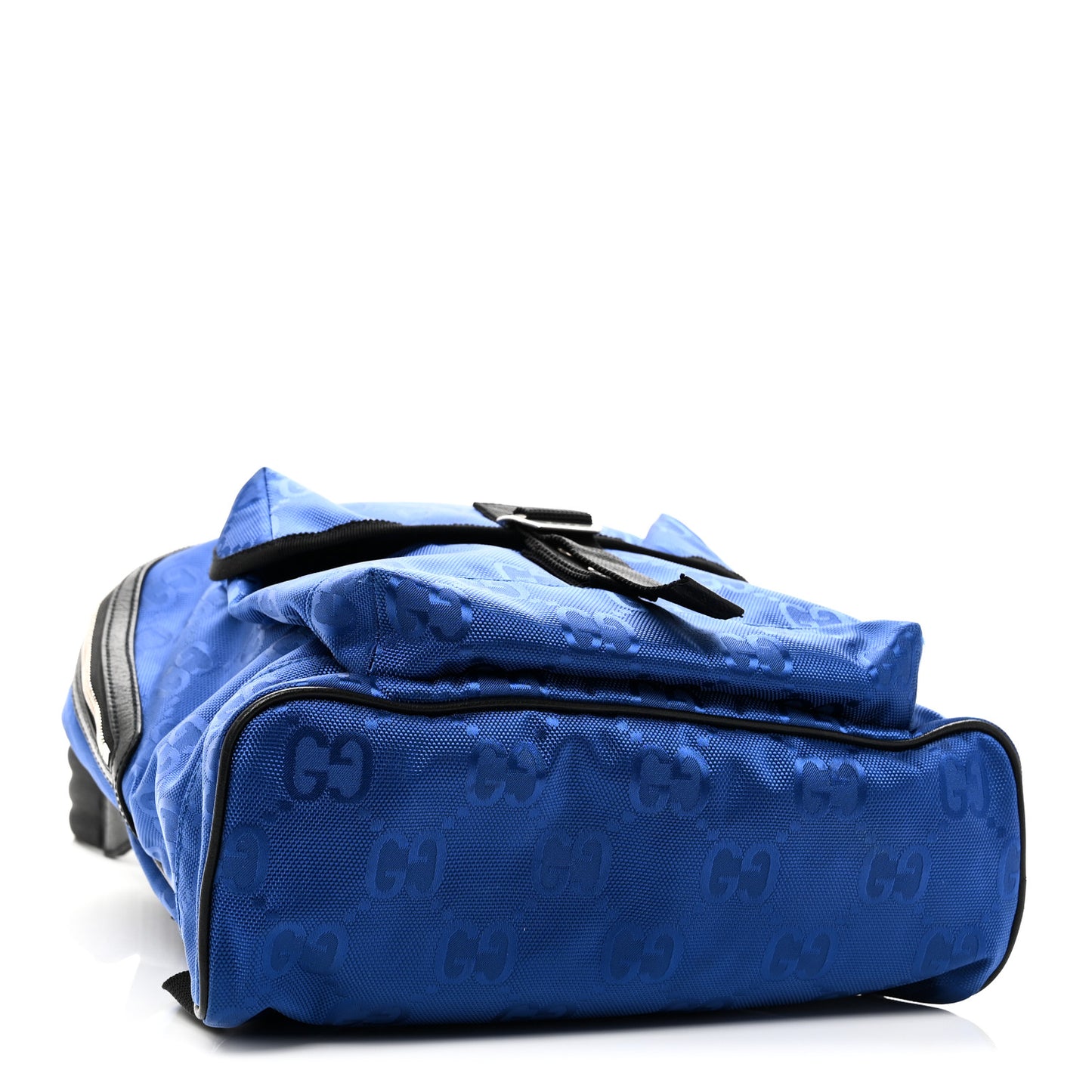 Econyl Nylon Monogram Off The Grid Backpack Guilted Blue Black