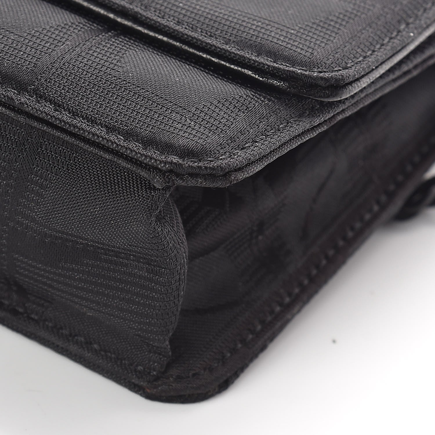 Chanel Nylon Travel Wallet On Chain WOC Black 10 of 11