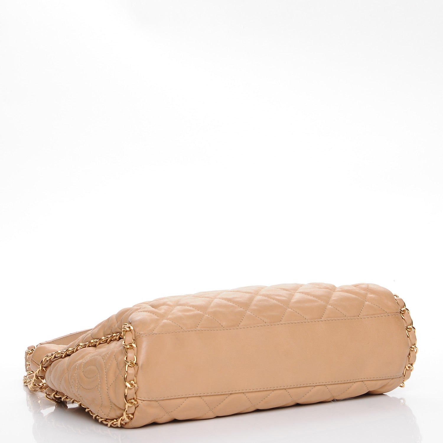 Chanel Calfskin Quilted Medium Chain Me Hobo Beige 4 of 10