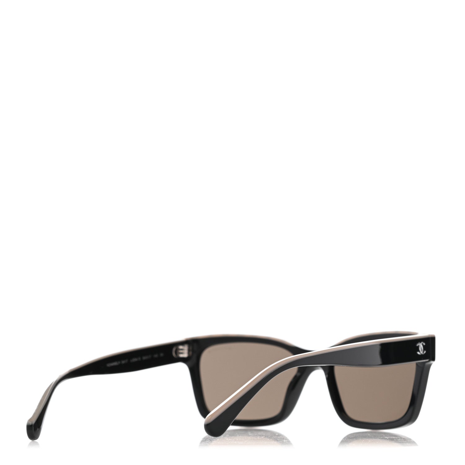 Chanel Acetate Square Sunglasses 5417 Black 4 of 8