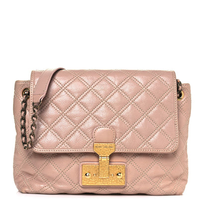 Marc Jacobs Lacquered Lambskin Baroque The Large Single Flap Blush 1 of 14