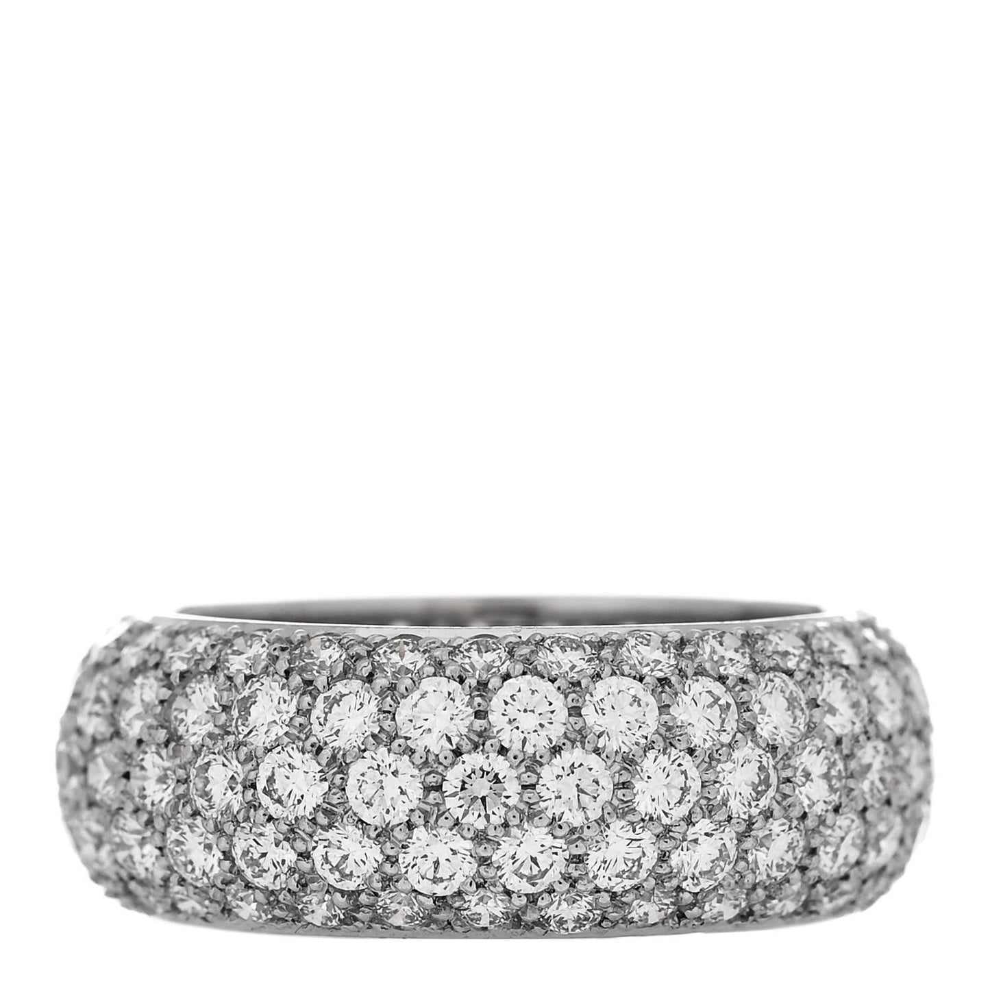 Platinum Diamond Wide Soleste Band Ring 53 6.5