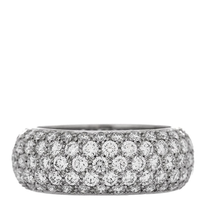 Tiffany Platinum Diamond Wide Soleste Band Ring 53 6.5 1 of 5