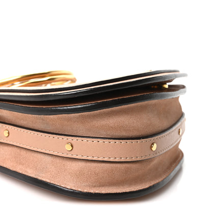 Chloe Calfskin Suede Small Nile Bracelet Bag Biscotti Beige 8 of 9