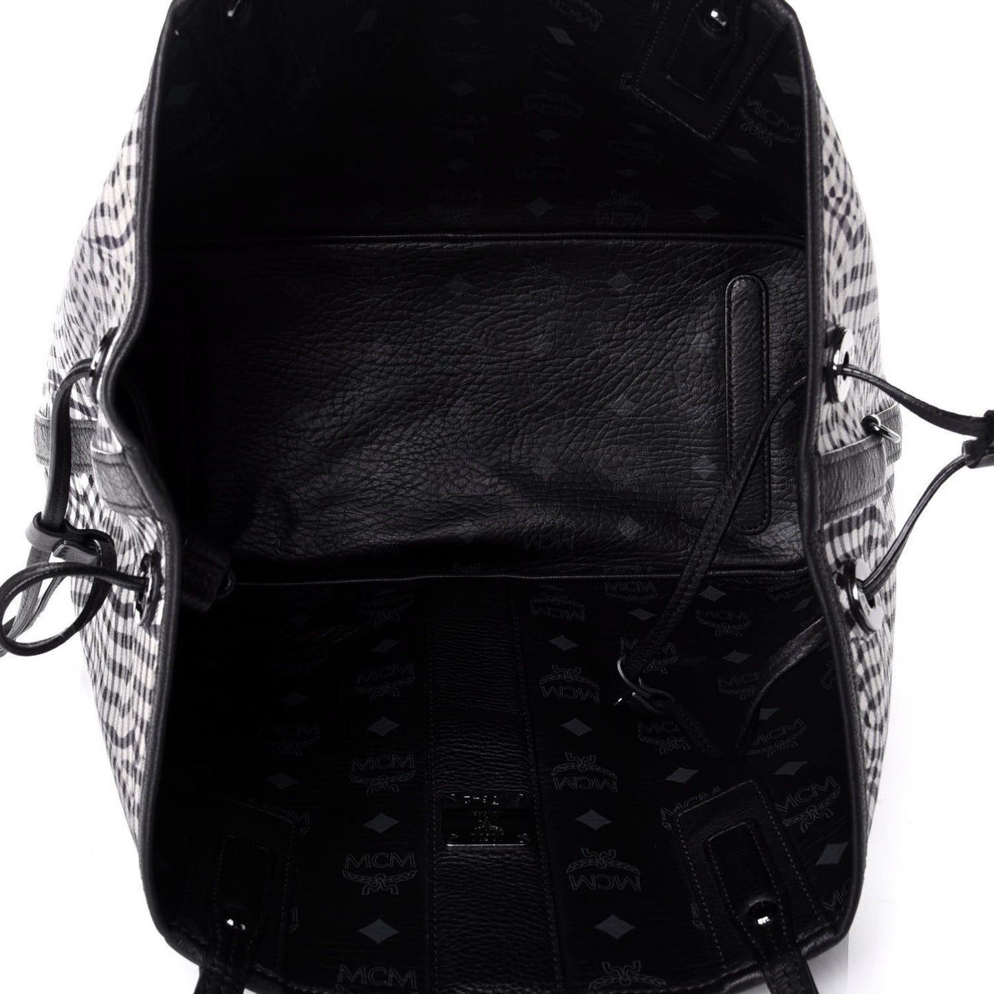 Visetos Medium Liz Reversible Shopper Tote Black