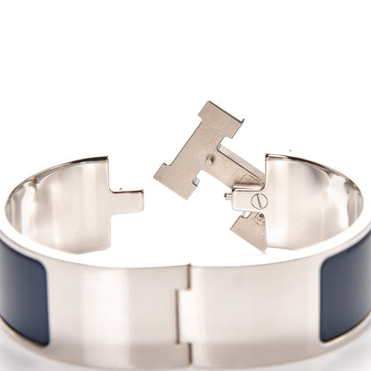 Hermes Enamel Wide Clic Clac H Bracelet PM Bleu Biarritz 5 of 6