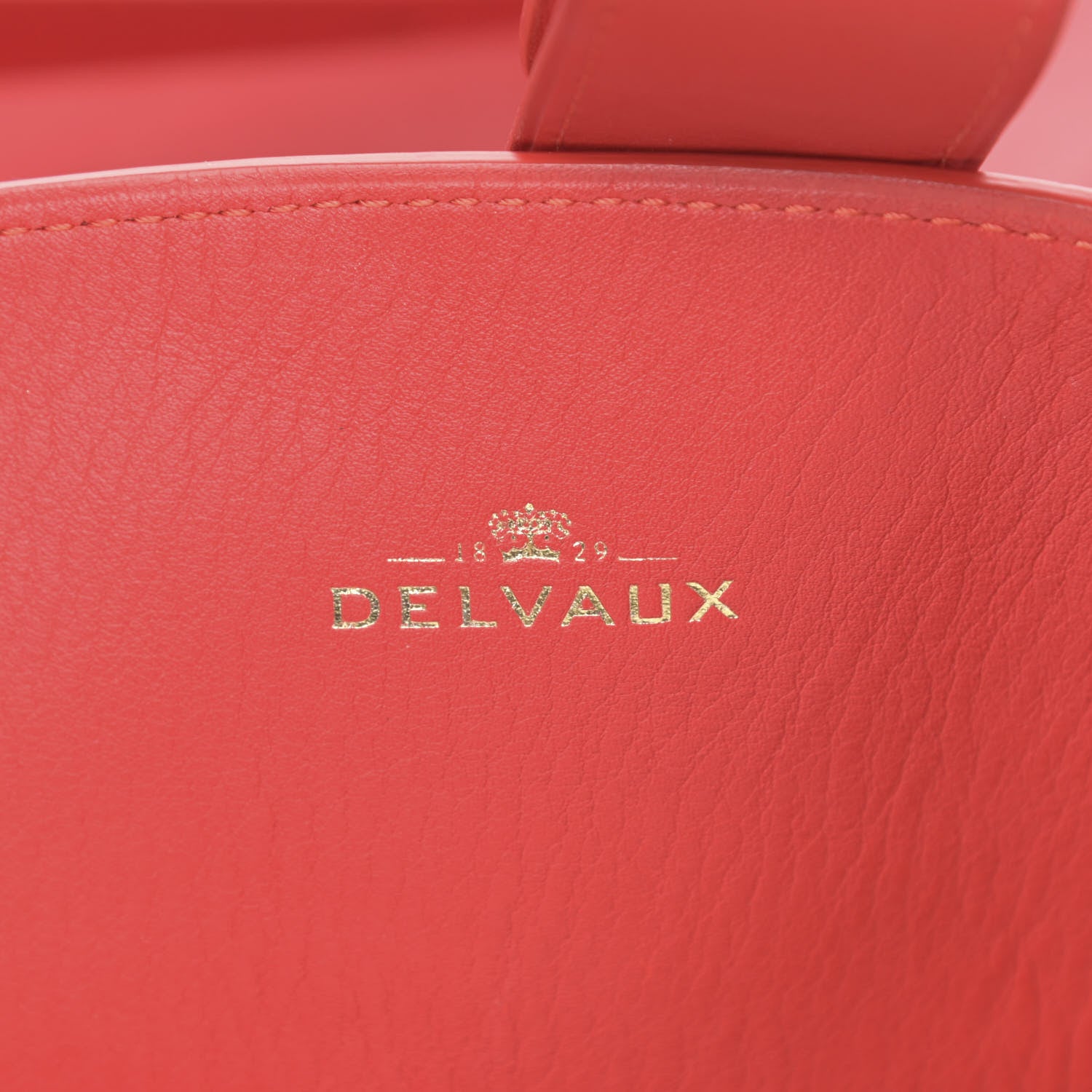Delvaux Calfskin Givry Shoulder Bag Red 6 of 15