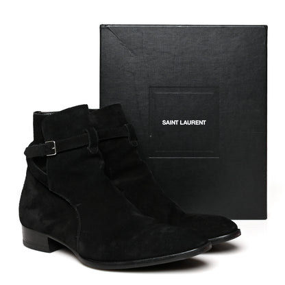 Saint Laurent Jodhpur Suede Mens Wyatt 30 Boots 46 Black 9 of 9