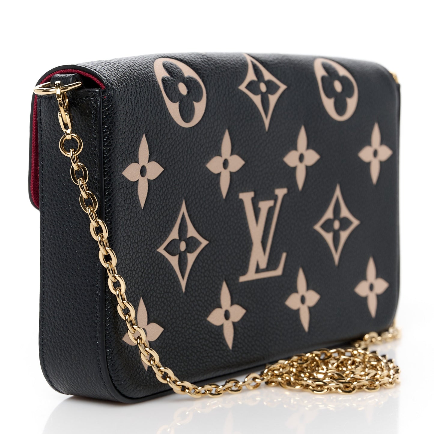 Empreinte Monogram Giant Felicie Pochette Black Beige