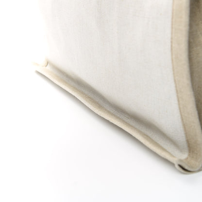 Saint Laurent Linen Calfskin Rive Gauche Tote Optic White 12 of 13