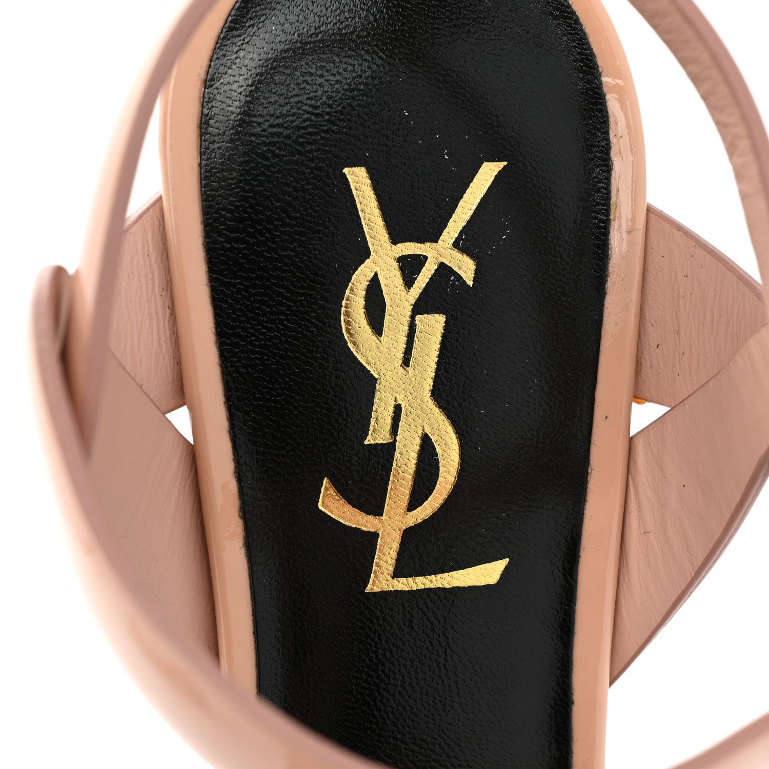 Saint Laurent Patent Tribute 105 Platform Sandals 36.5 Pale Pink 7 of 12