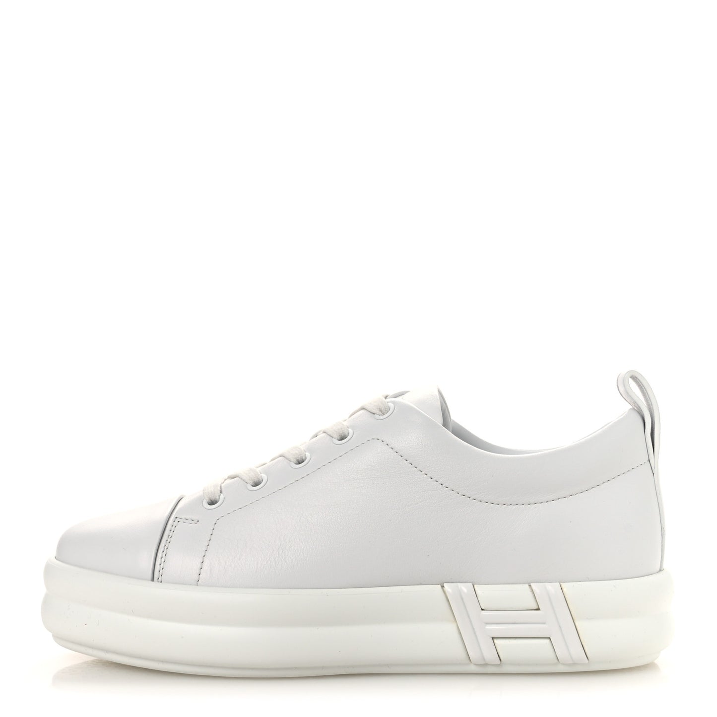 Calfskin Womens Happy Sneakers 38 White