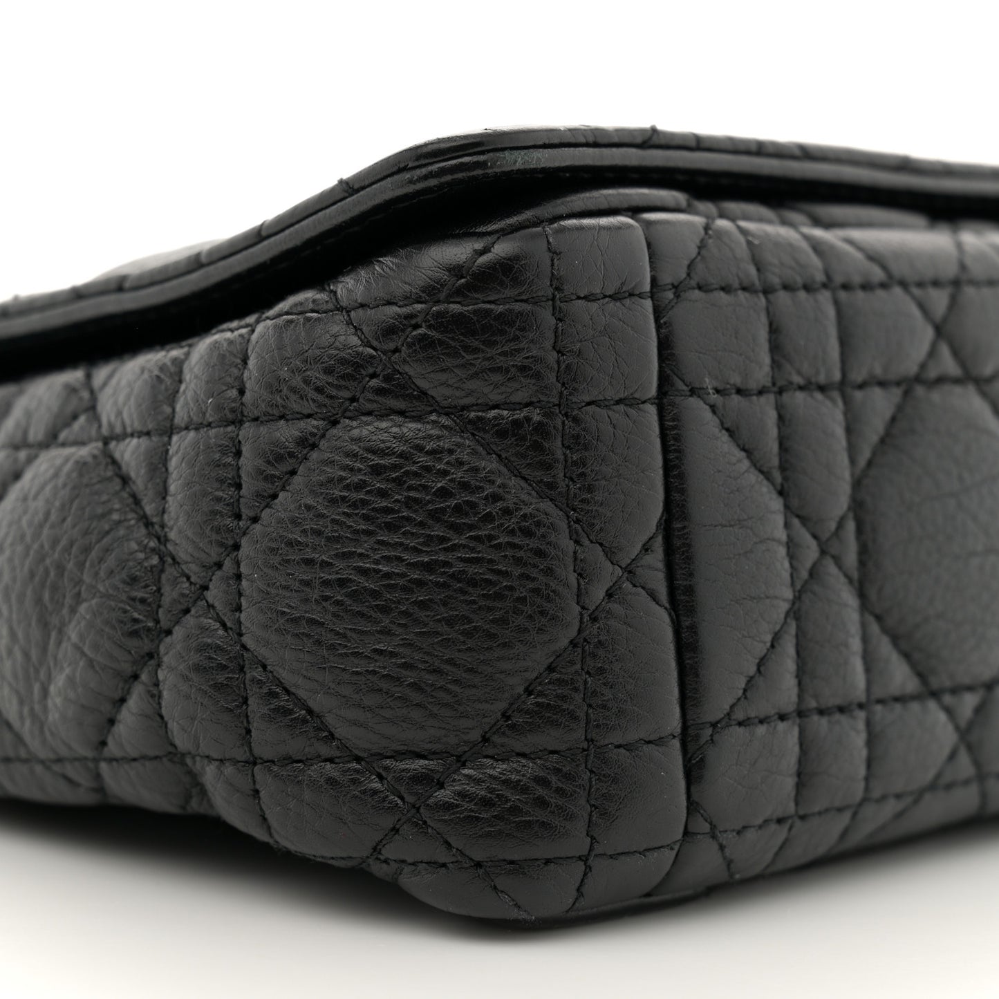 Calfskin Cannage Small Caro Bag Black