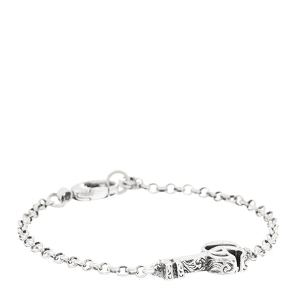 Gucci Sterling Silver Double G Key Bracelet 1 of 4