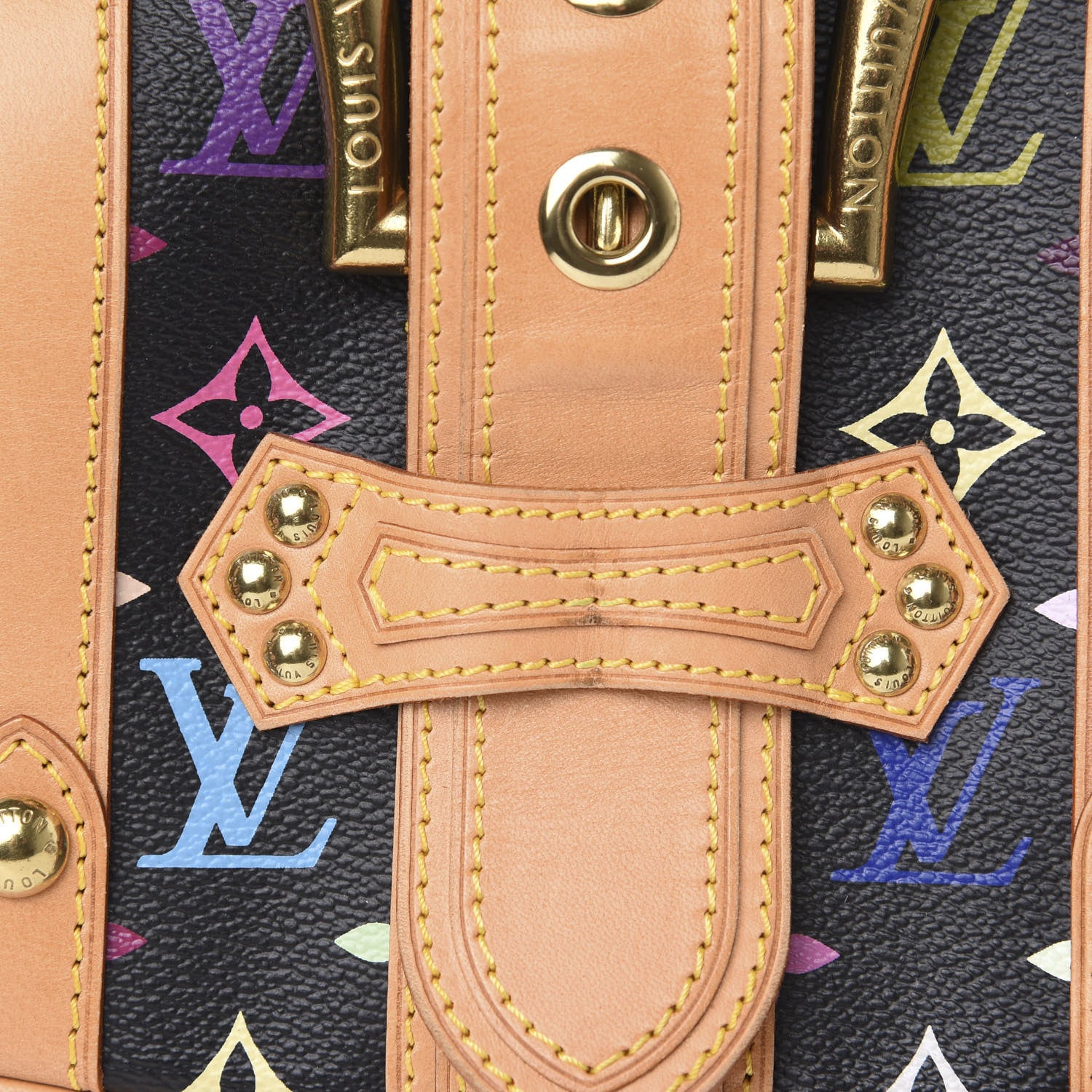 Louis Vuitton Monogram Multicolor Theda GM Black 9 of 11