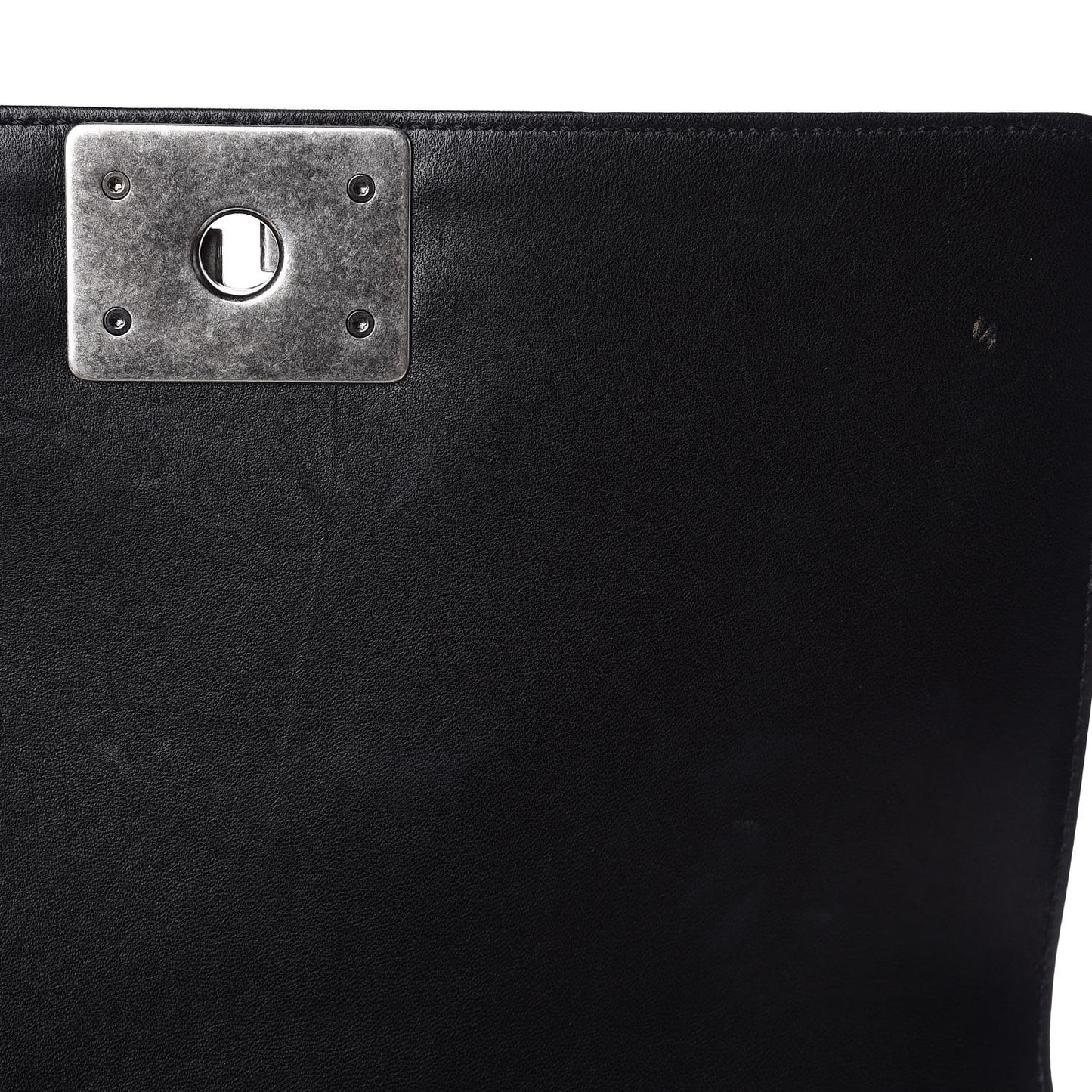 Lambskin Quilted Medium Boy Flap Black