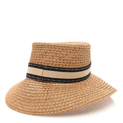 Christian Dior Straw Bucket Hat 57 Natural 3 of 10