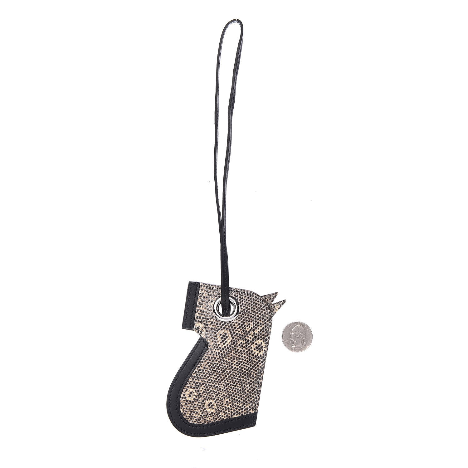 Hermes Lizard Camail Key Holder Ombre 3 of 8