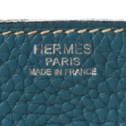 Hermes Taurillon Clemence Lindy 34 Bleu Jean 6 of 10
